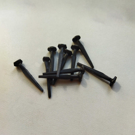 Antique Nails Pack Of 10 Hand Forged Steel Rose Head Nails Old Traditional Rustic Antique Vintage Furniture Floor Door Wood Crafts
