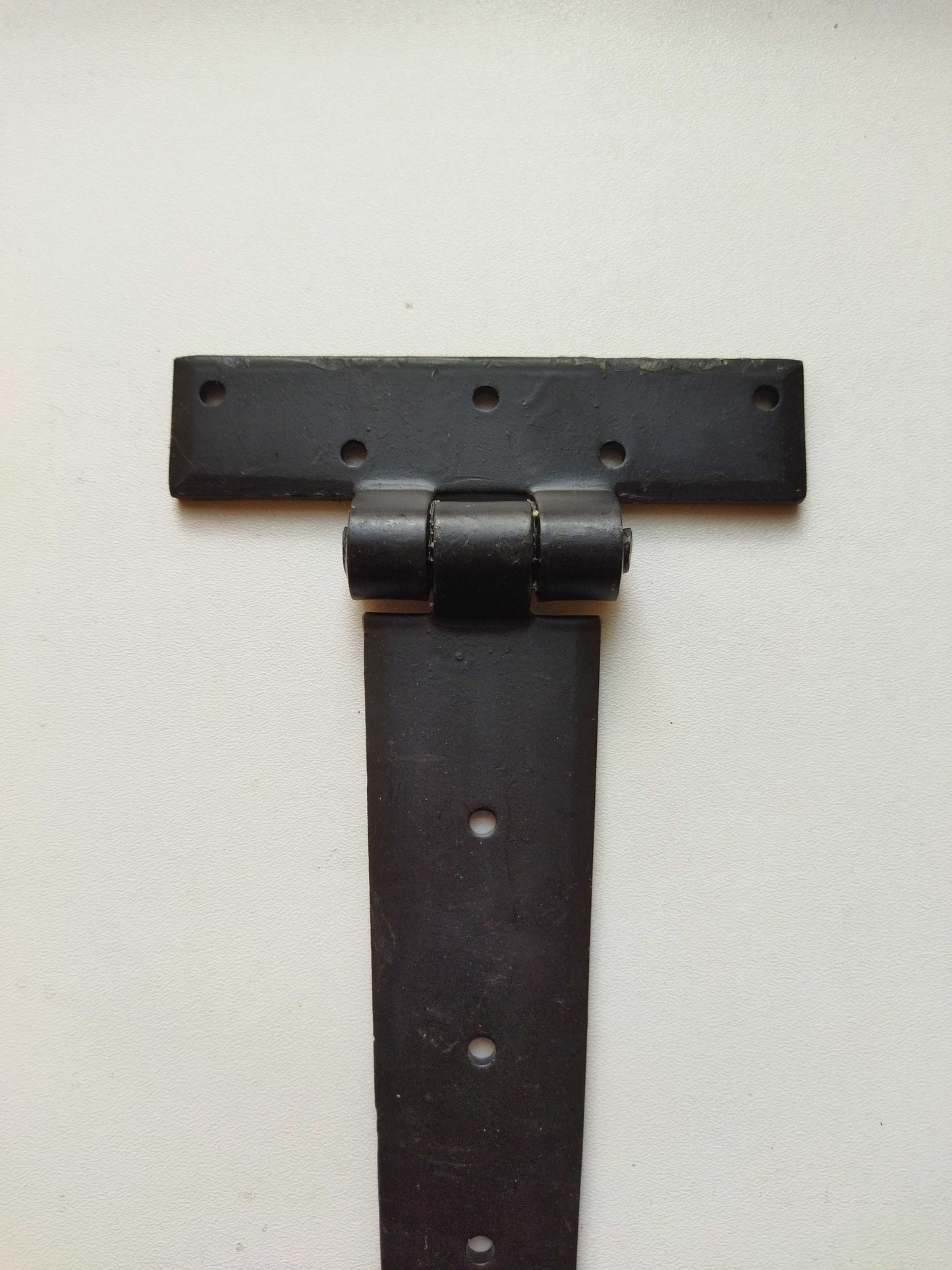 T-Hinger Hand Forged Iron Beeswax T-Hinges Door Home Decor Antique Retro Black