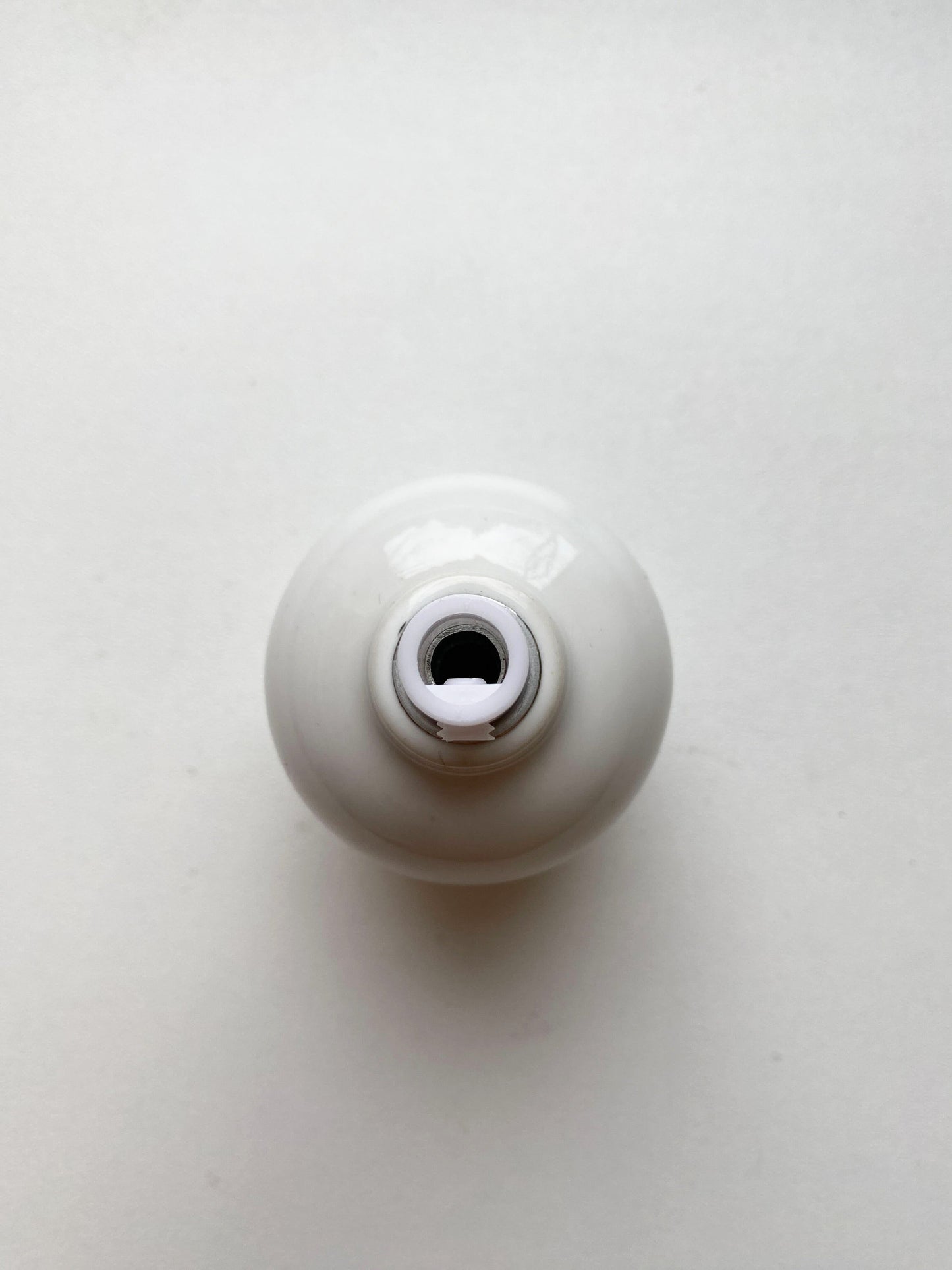Apple Shape Porcelain Lamp Holder E27 Hanging Vintage Loft Retro Cottage Ceramic Black & White