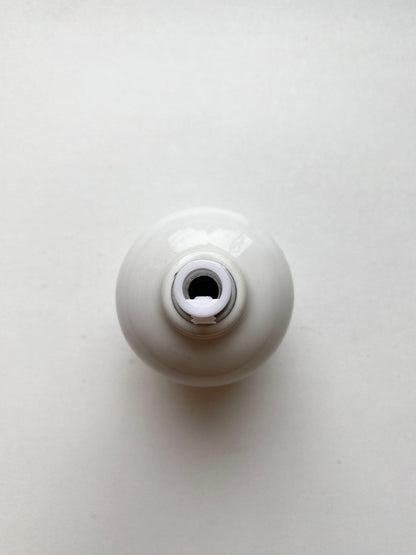 Apple Shape Porcelain Lamp Holder E27 Hanging Vintage Loft Retro Cottage Ceramic Black & White