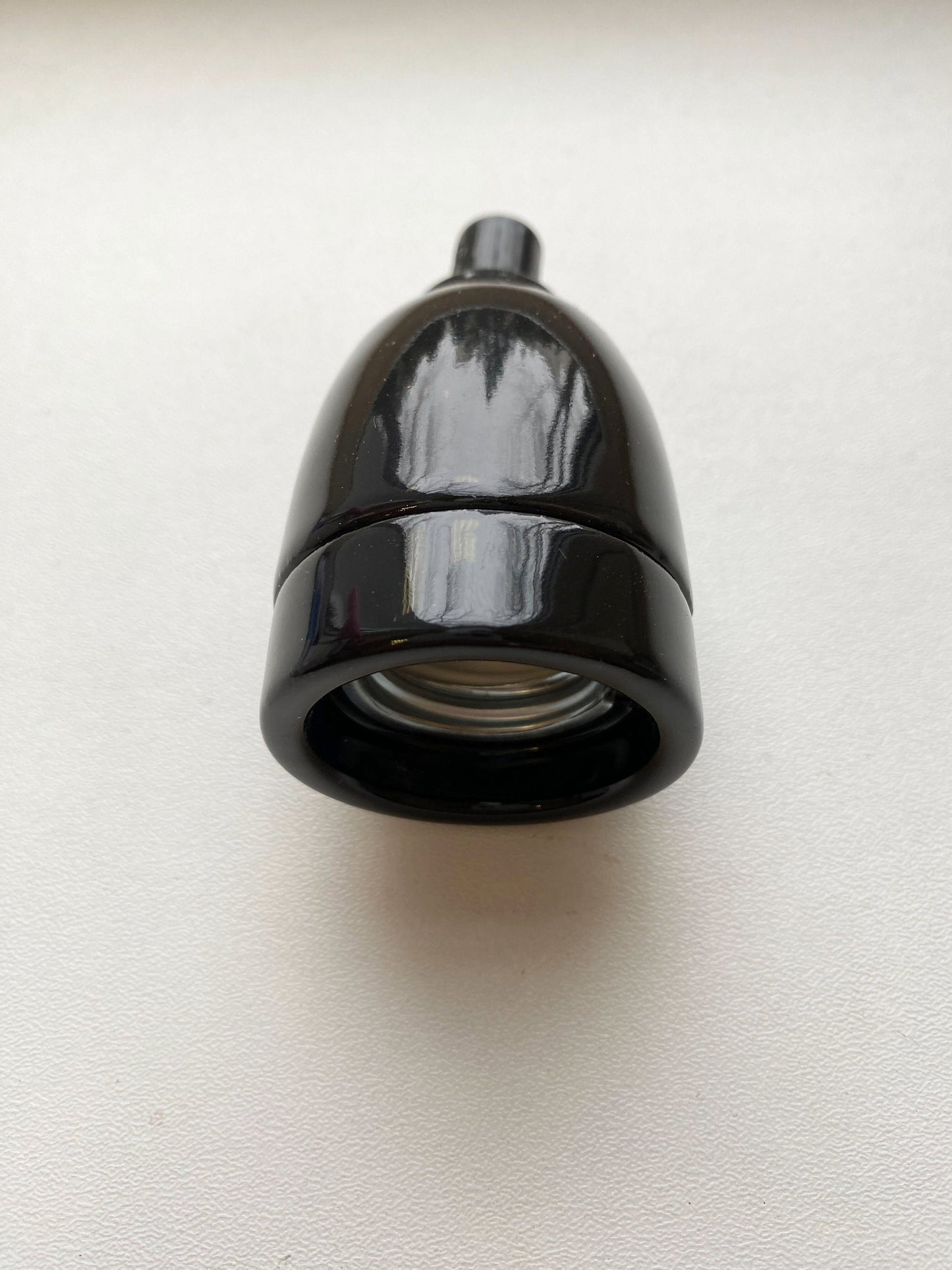Porcelain Lamp Holder E27 Hanging Vintage Loft Retro Cottage Ceramic Black