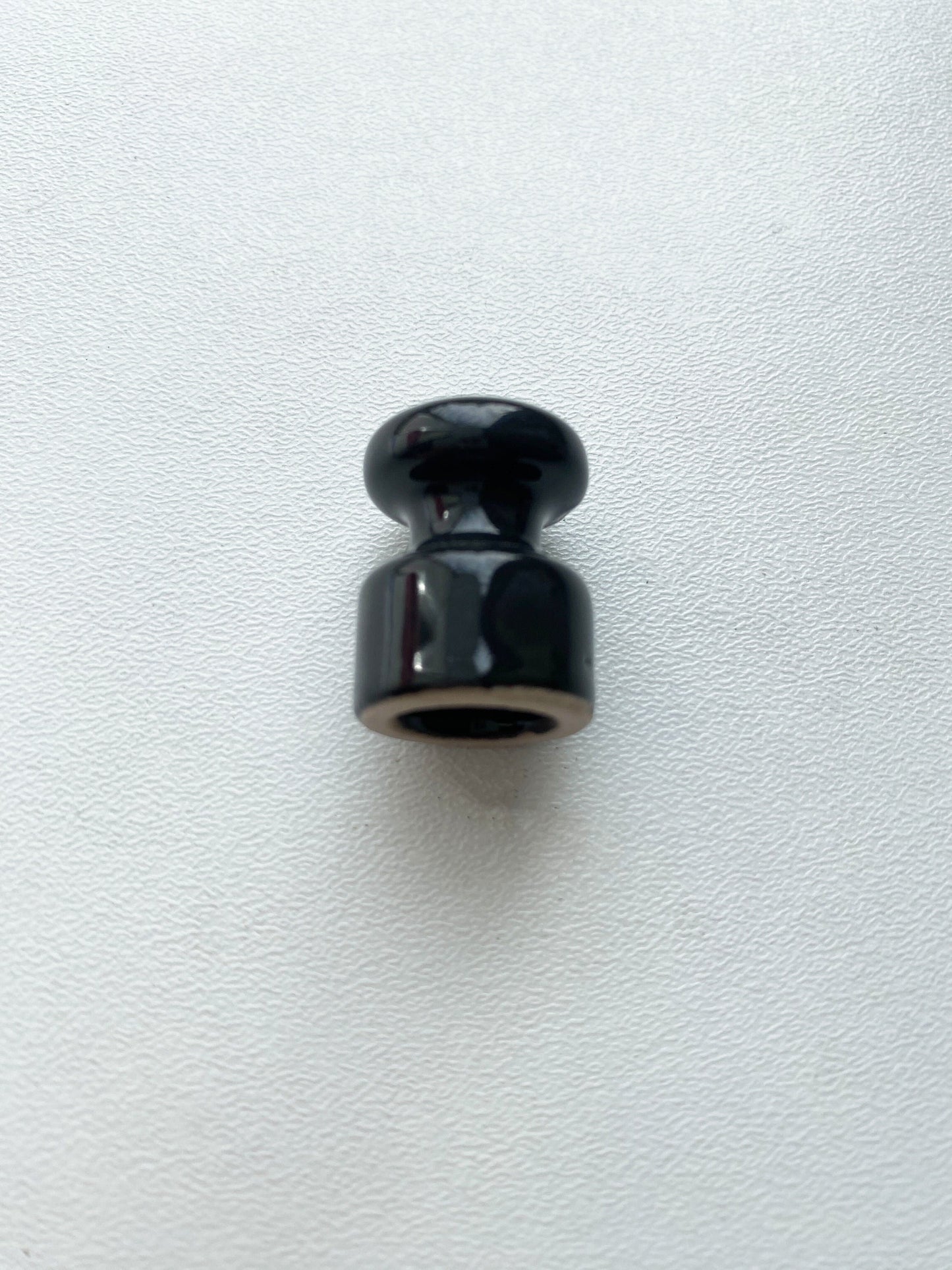 10 Pieces Porcelain Insulators Surface Mounting Vintage Loft Retro Cottage Ceramic Black & White