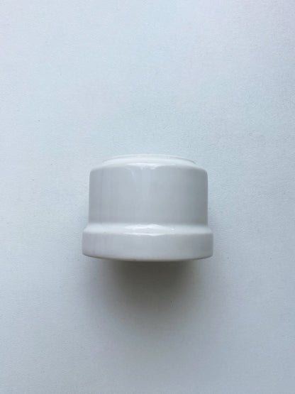 Power Socket Porcelain Loft Retro Electrical German Schuko Surface-Mounting Vintage Cottage Ceramic White