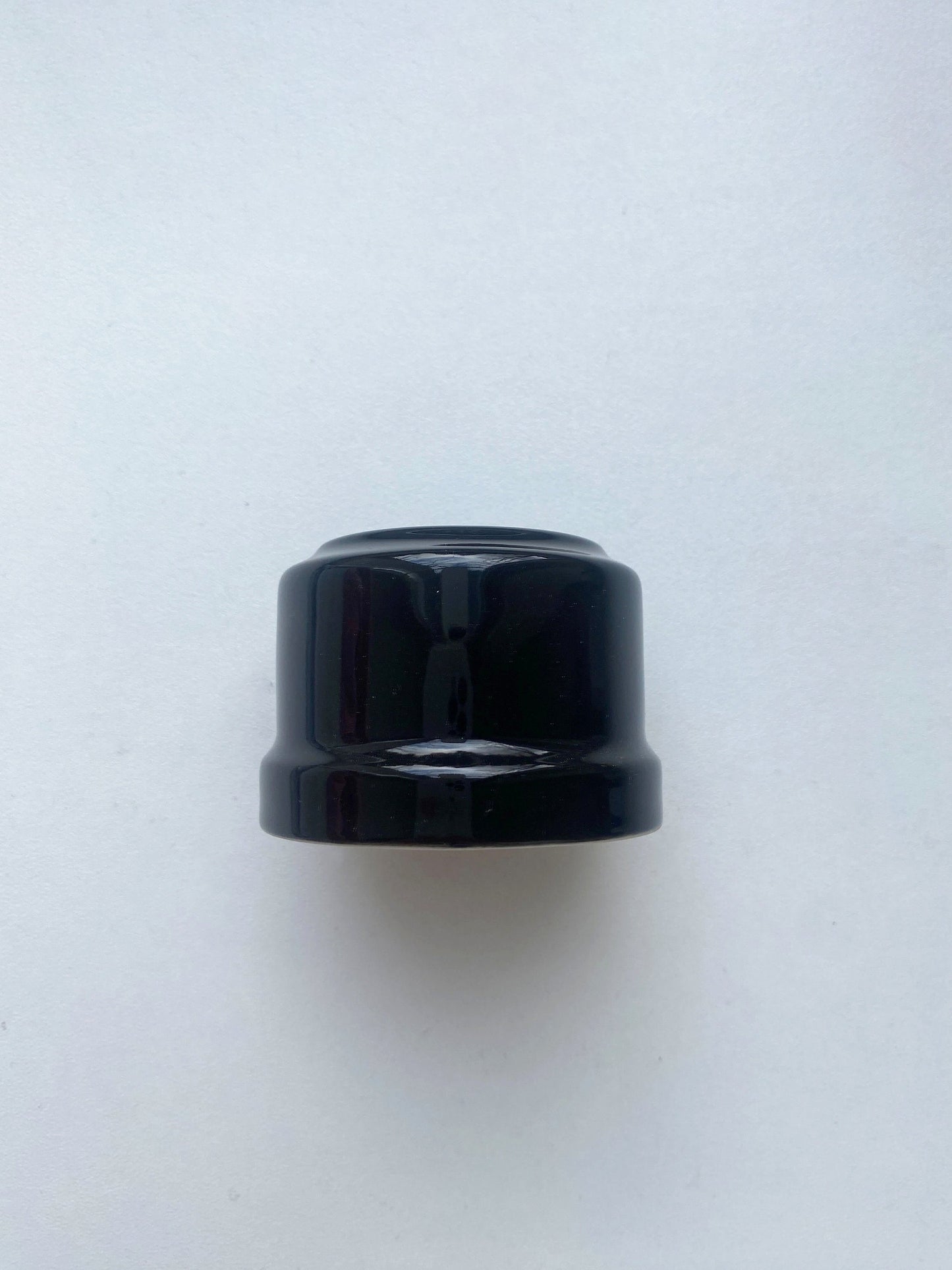 Power Socket Porcelain Loft Retro Electrical German Schuko Surface-Mounting Vintage Cottage Ceramic Black