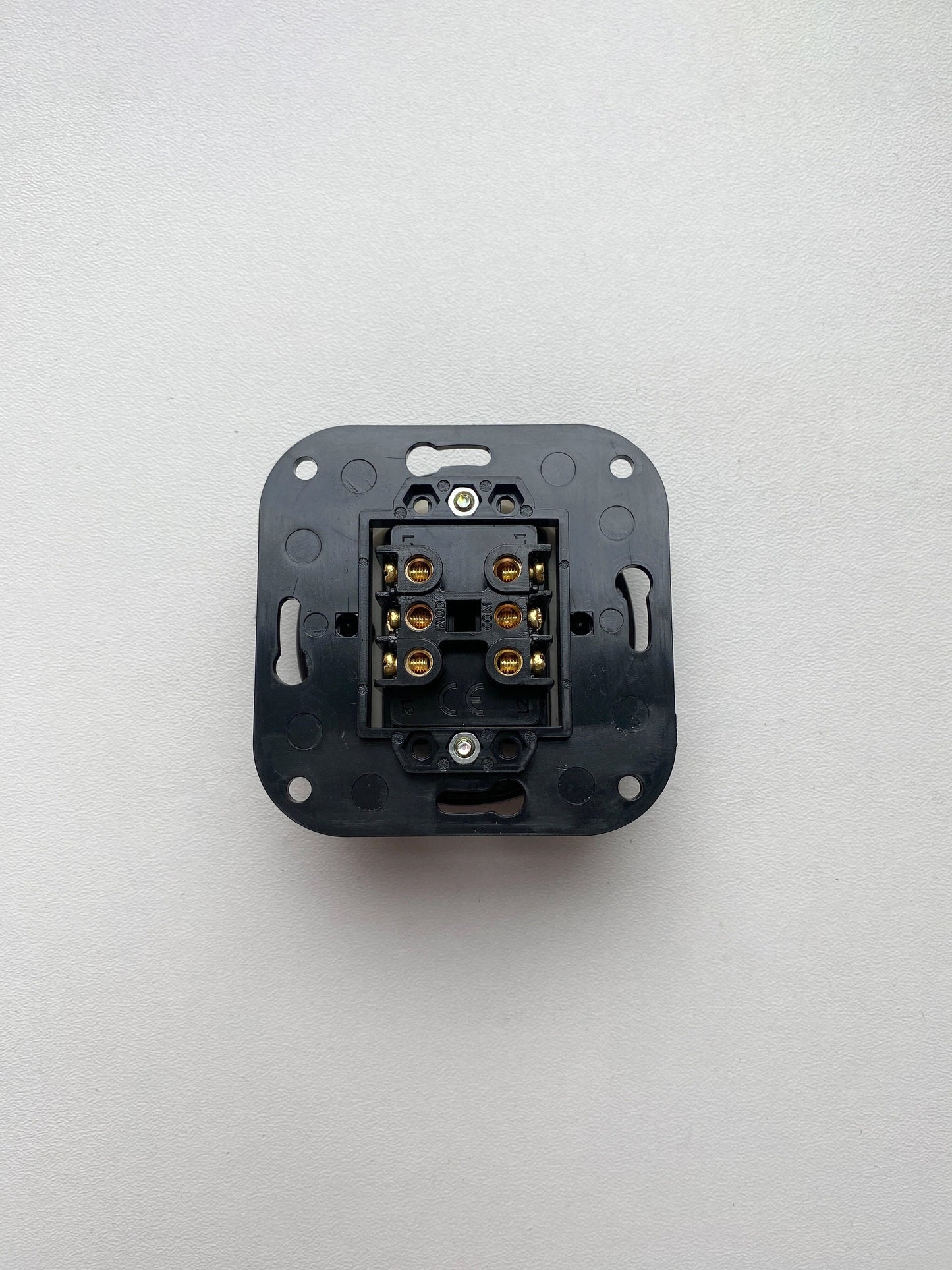 Light Switch Porcelain Loft Retro 2-gang Connection Inner Part Two-way Flush-Mounting Vintage Cottage Ceramic Black