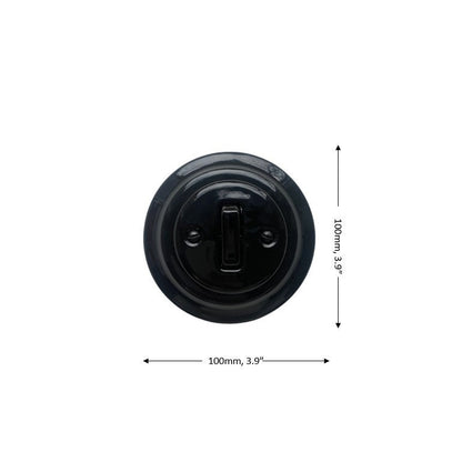 Light Switch Porcelain Loft Retro 1-gang Two-way Flush-Mounting Vintage Cottage Ceramic Black