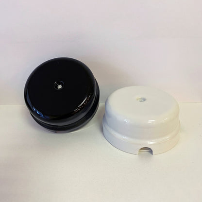 Porcelain Junction Box Vintage Loft Retro Cottage Ceramic Surface Mounting Black & White