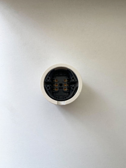 Light Switch Porcelain Loft Retro 2 Gang Two-way Surface-Mounting Vintage Cottage Ceramic White