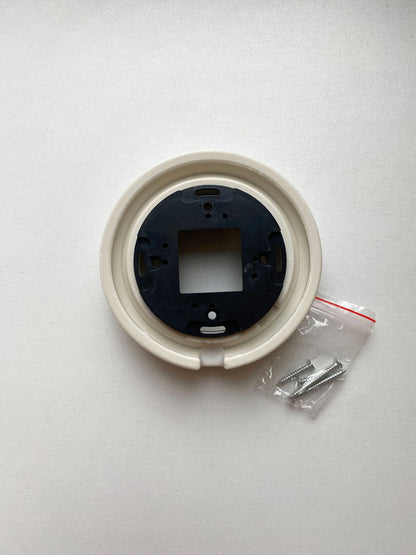 Porcelain Loft Retro Single Porcelain Frame With Plastic Part Surface Mounted Vintage Cottage Ceramic White