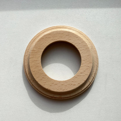 Wooden Loft Retro Single Socket Frame For Flush-Mounted Series Vintage Cottage Natural Wood