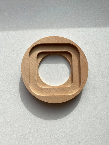 Wooden Loft Retro Single Socket Frame For Flush-Mounted Series Vintage Cottage Natural Wood