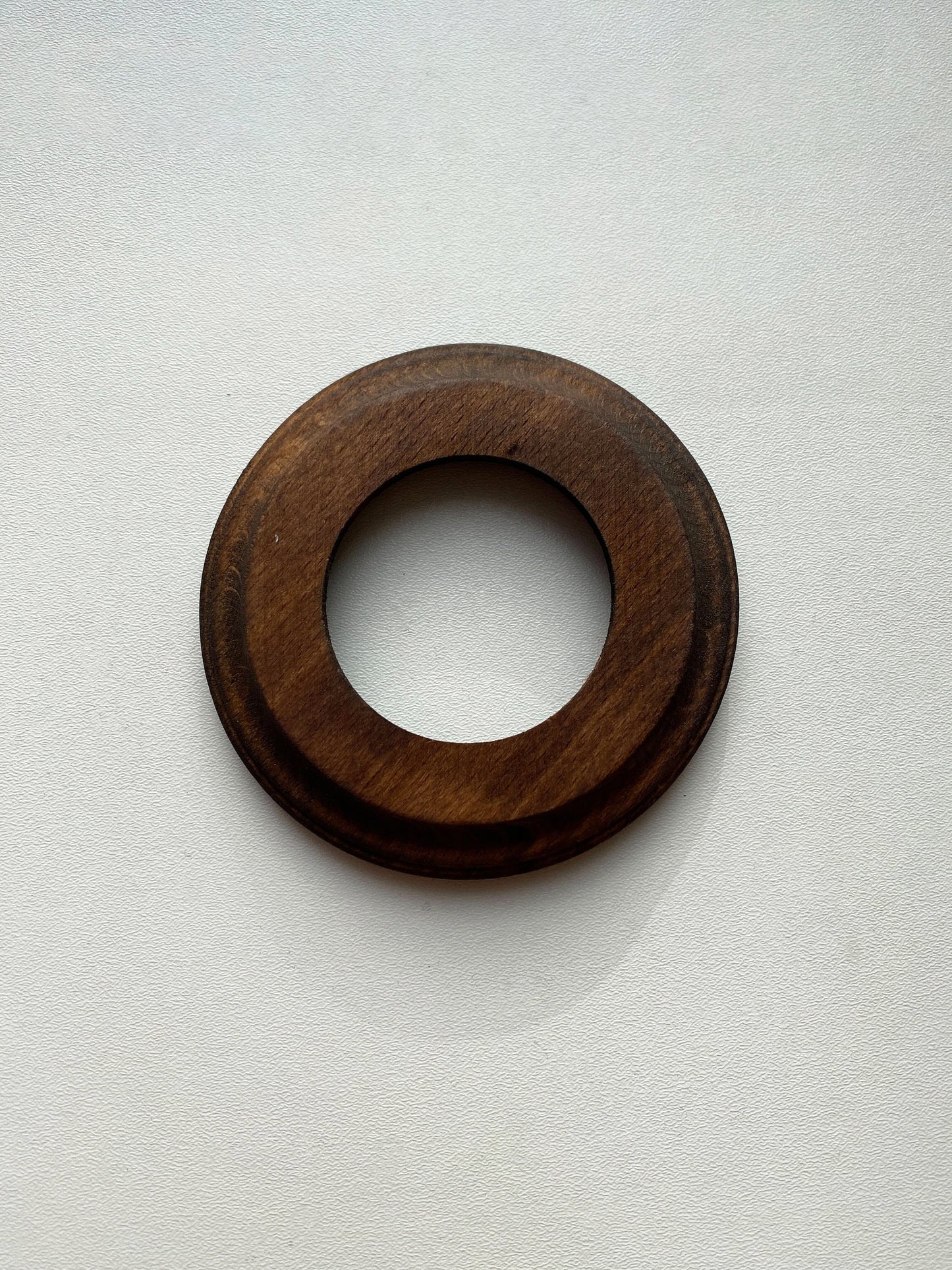 Wooden Loft Retro Single Socket Frame For Flush-Mounted Series Vintage Cottage Dark Wood