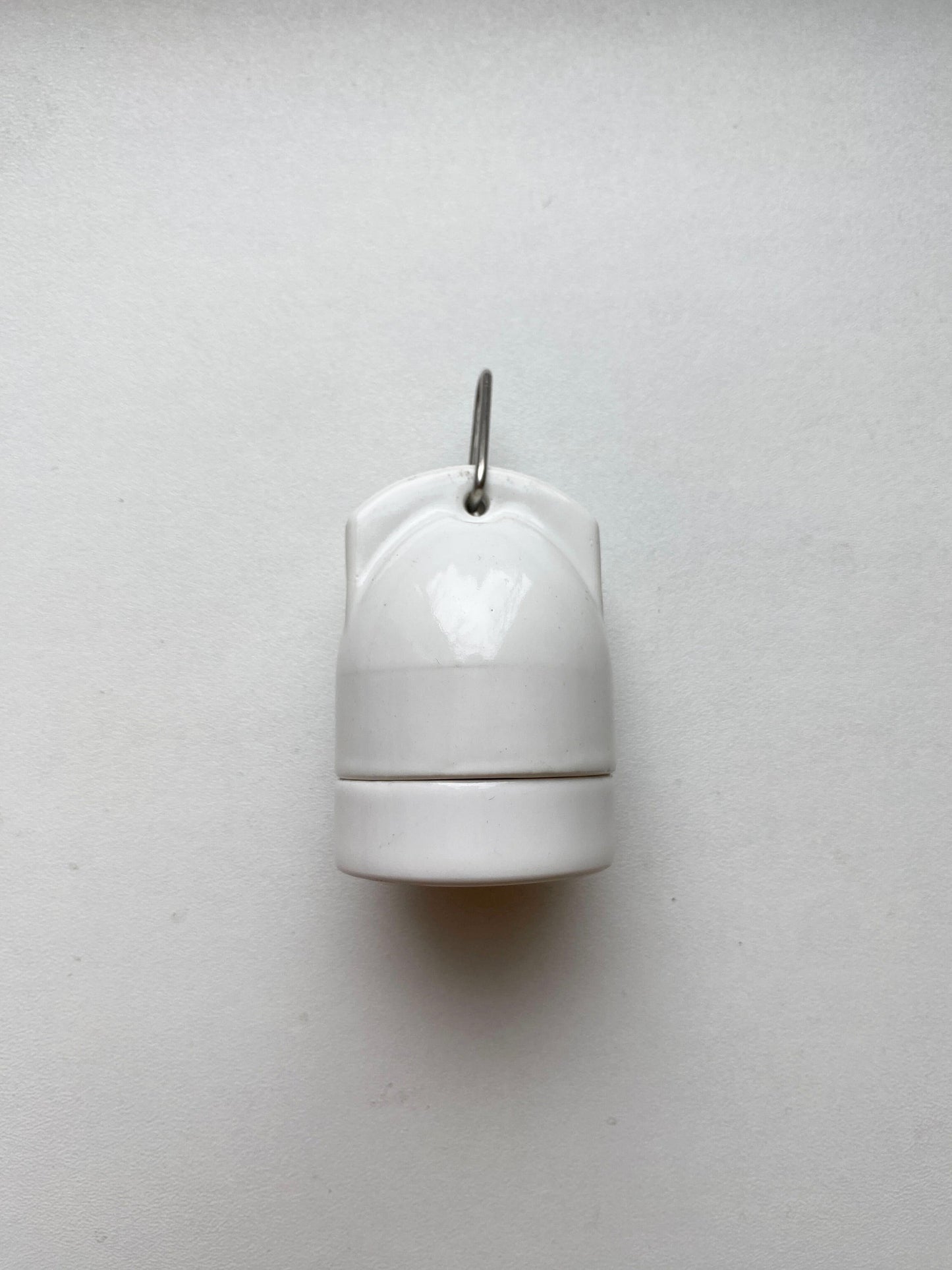 Hanging Lamp Holder Porcelain E27 Hanging Vintage Loft Retro Cottage Ceramic White