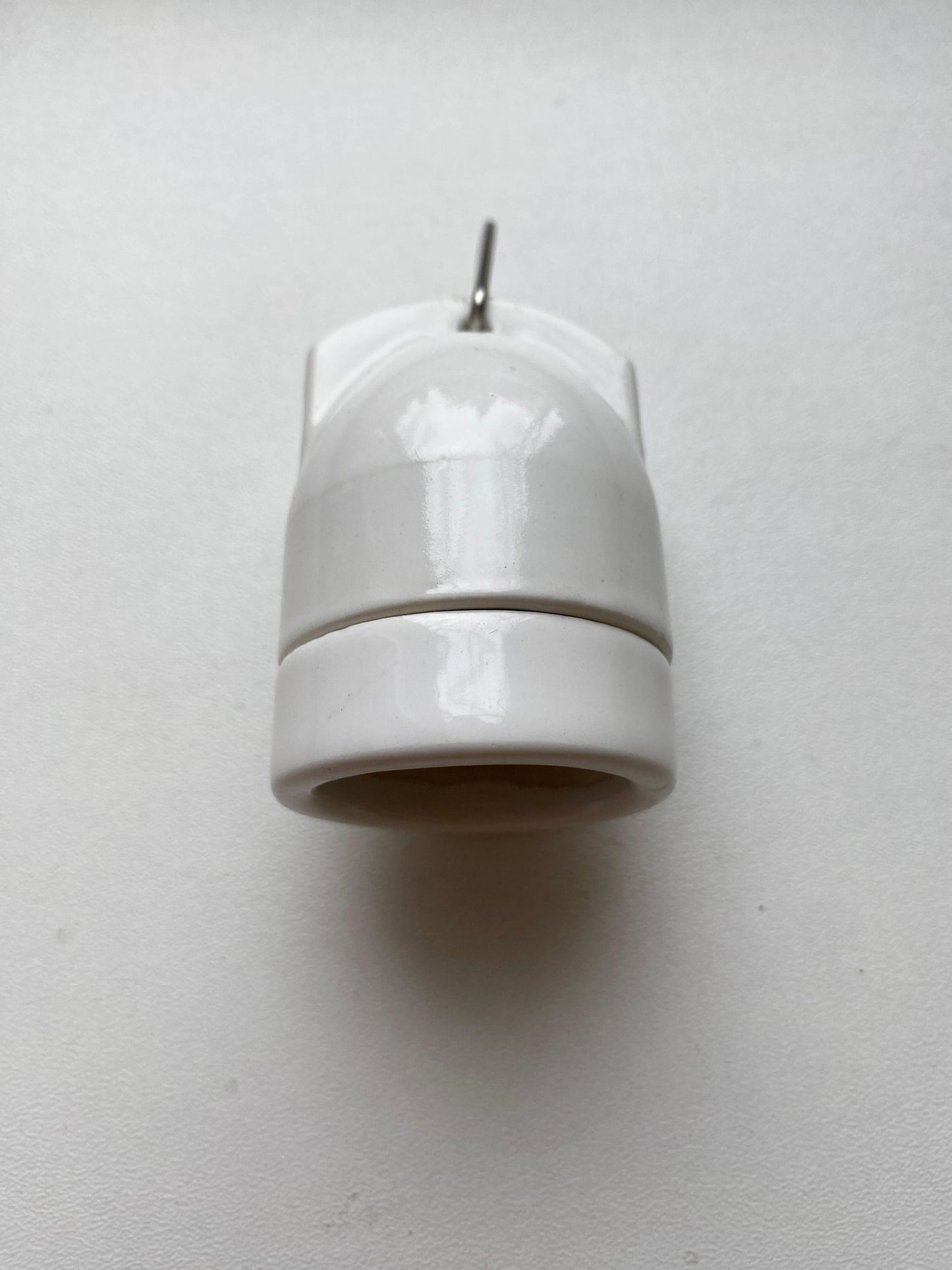 Hanging Lamp Holder Porcelain E27 Hanging Vintage Loft Retro Cottage Ceramic White