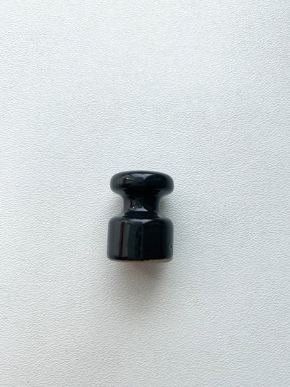 10 Pieces Porcelain Insulators Surface Mounting Vintage Loft Retro Cottage Ceramic Black & White