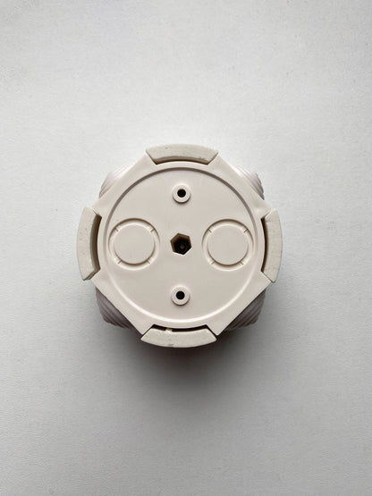 Porcelain Junction Box Loft Retro Vintage Cottage Ceramic Surface Mounting White