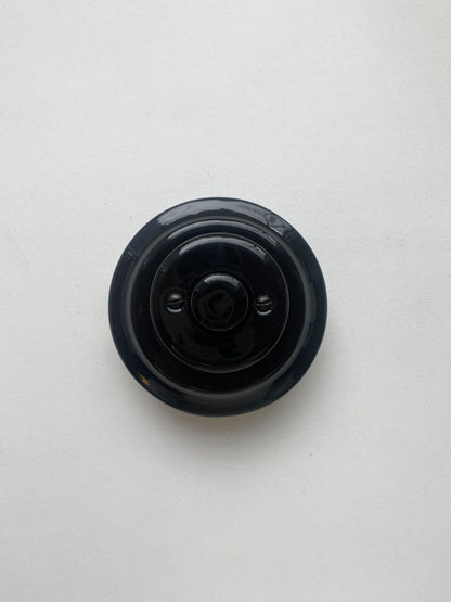 Light Switch Porcelain Loft Retro Electrical Dimmer Switch Flush-Mounting Vintage Cottage Ceramic Black