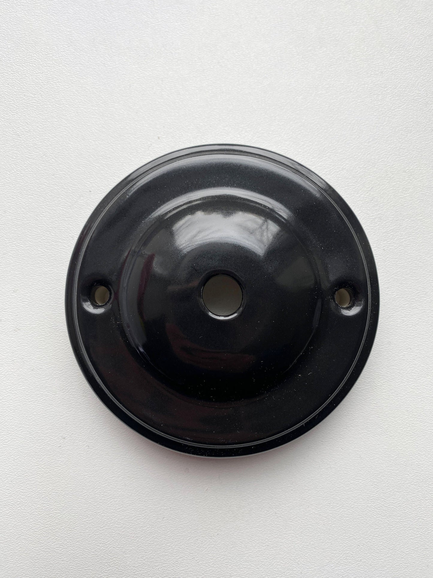 Ceiling Rose Big Dome Shape Porcelain Surface Mounting Vintage Loft Retro Cottage Ceramic Black