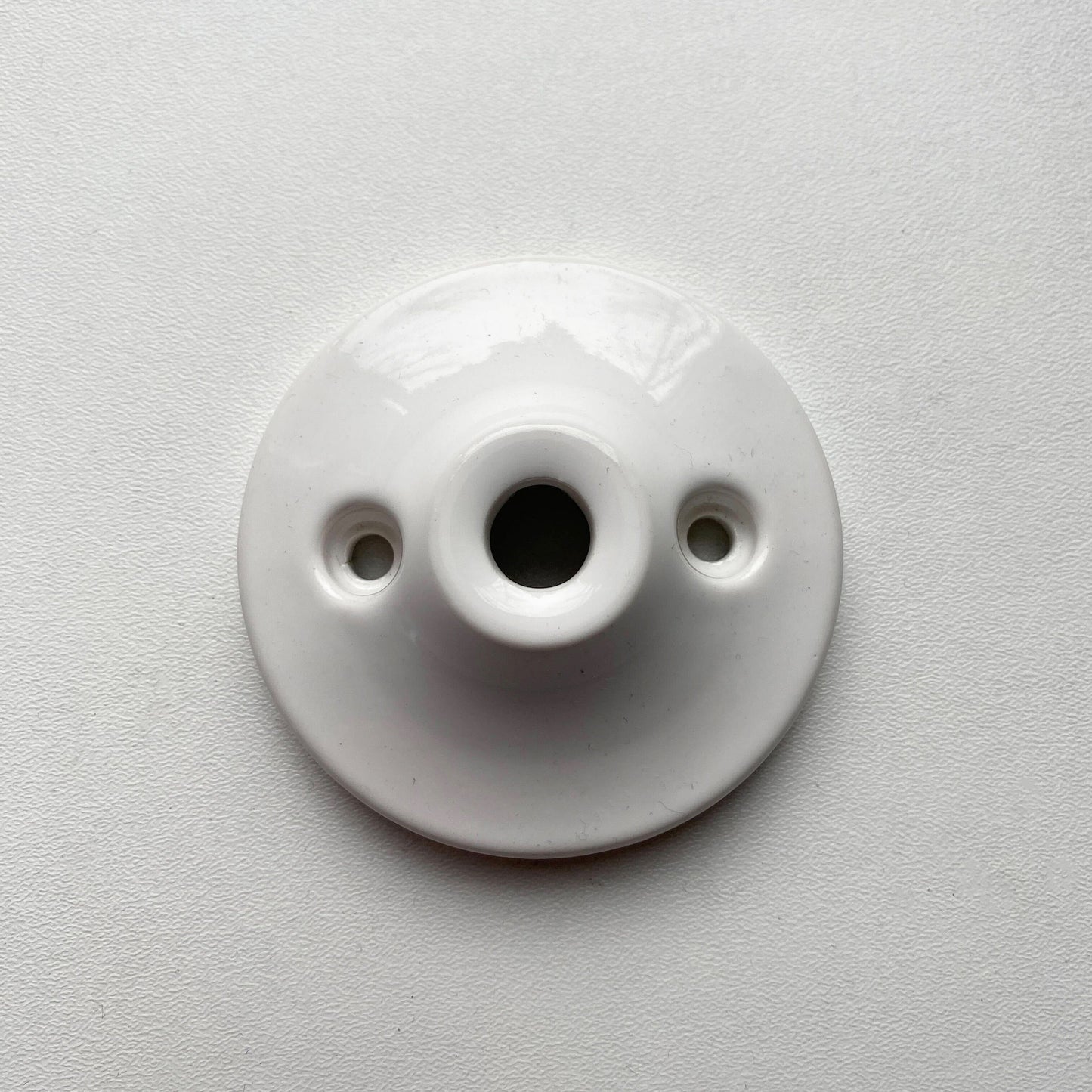 Ceiling Rose Cone Shape Porcelain Surface Mounting Vintage Loft Retro Cottage Ceramic White
