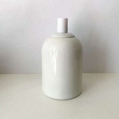 Hanging Porcelain Lamp Holder E27 Vintage Loft Retro Cottage Ceramic White