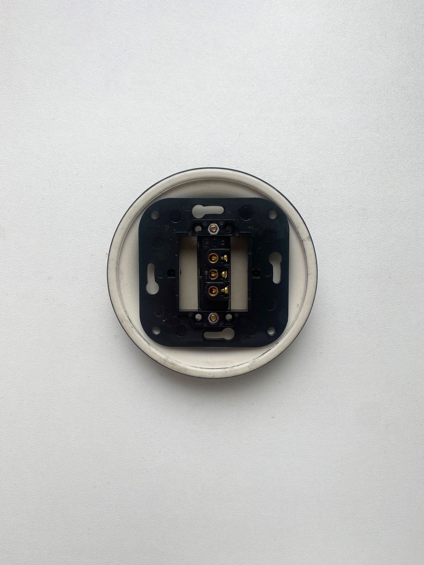 Light Switch Porcelain Loft Retro 1-gang Two-way Flush-Mounting Vintage Cottage Ceramic Black