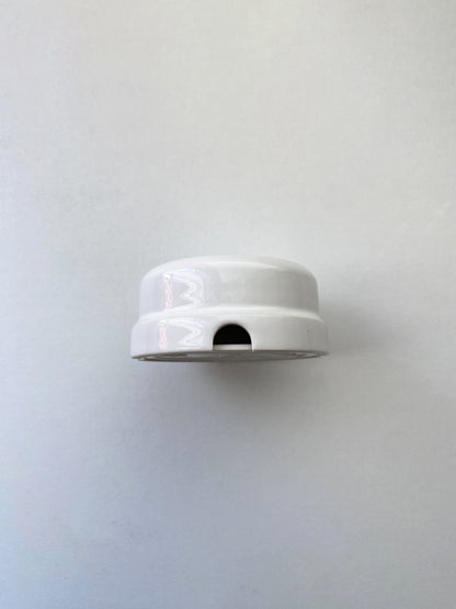 Porcelain Junction Box Vintage Loft Retro Cottage Ceramic Surface Mounting Black & White