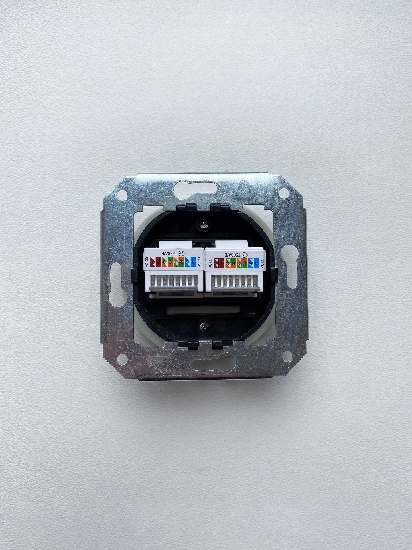Porcelain Loft Retro Connection Inner Part Electrical Network Socket RJ45 Flush-Mounting Vintage Cottage Ceramic White