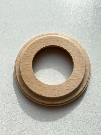 Wooden Loft Retro Single Socket Frame For Flush-Mounted Series Vintage Cottage Natural Wood