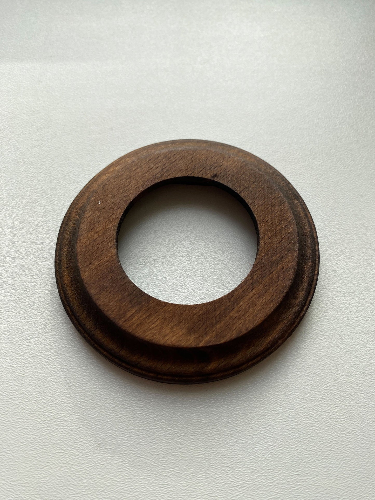 Wooden Loft Retro Single Socket Frame For Flush-Mounted Series Vintage Cottage Dark Wood