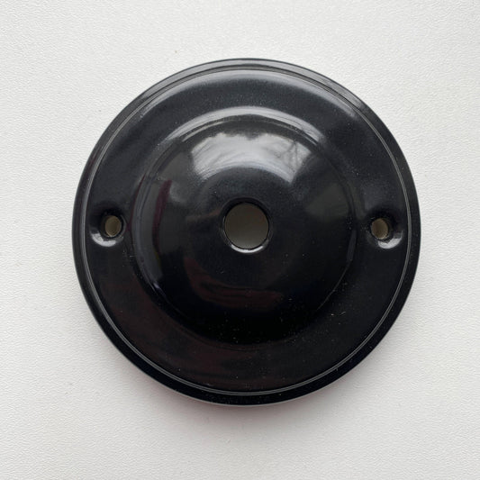 Ceiling Rose Big Dome Shape Porcelain Surface Mounting Vintage Loft Retro Cottage Ceramic Black