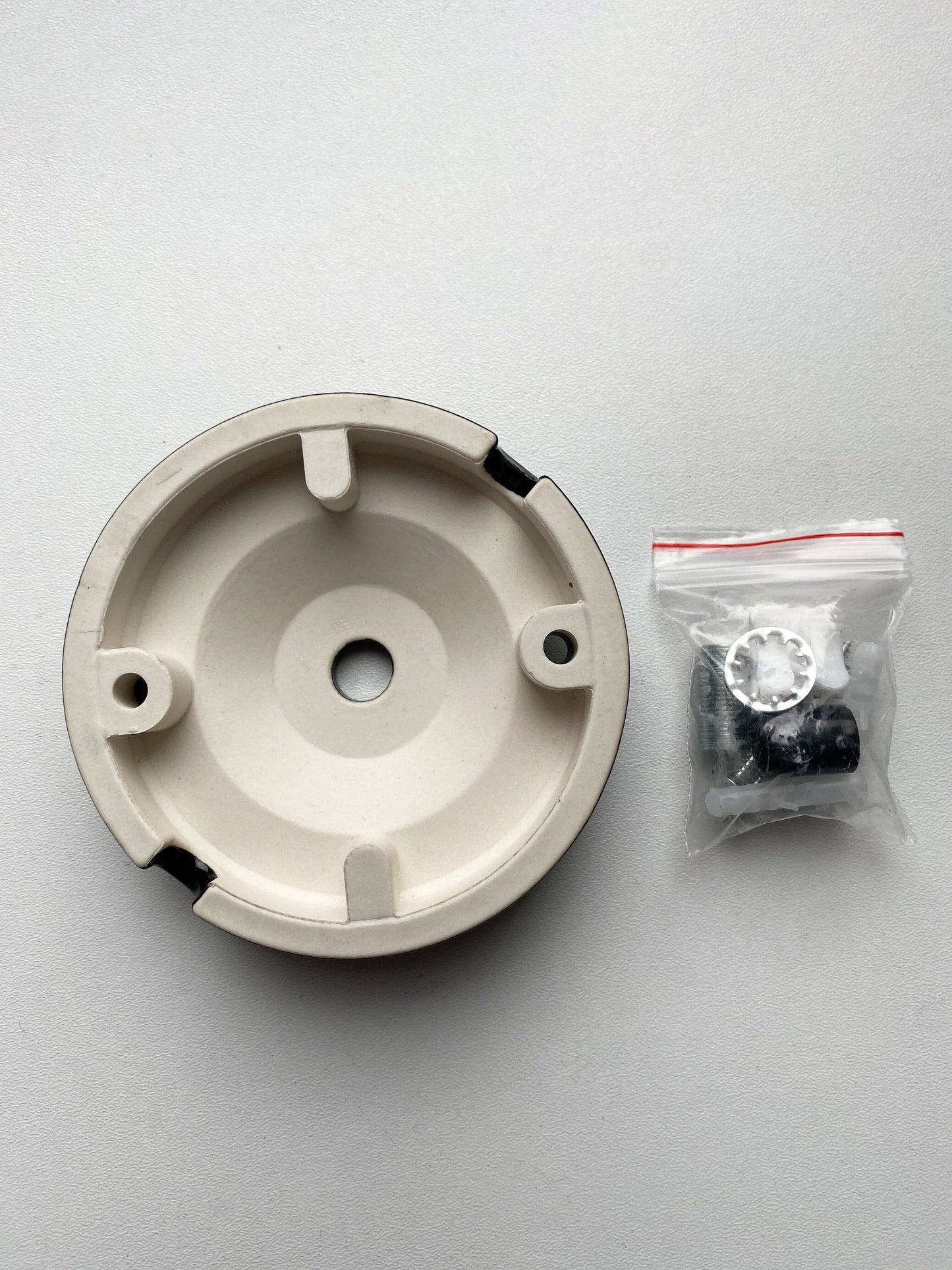 Ceiling Rose Big Dome Shape Porcelain Surface Mounting Vintage Loft Retro Cottage Ceramic Black