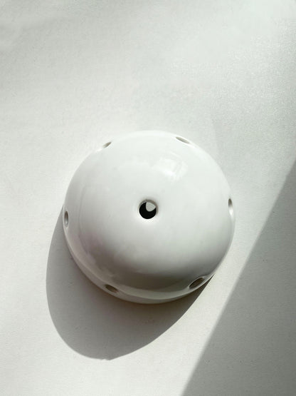 Multi-Hole Porcelain Ceiling Rose Surface Mounting Vintage Loft Retro Cottage Ceramic White