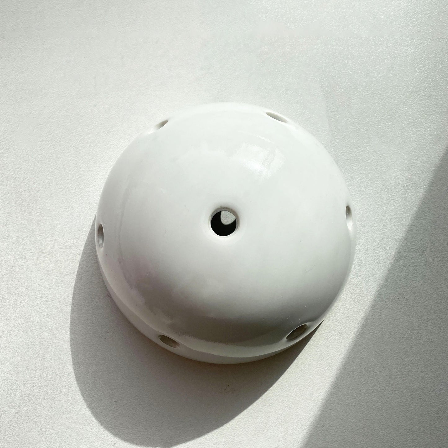 Multi-Hole Porcelain Ceiling Rose Surface Mounting Vintage Loft Retro Cottage Ceramic White