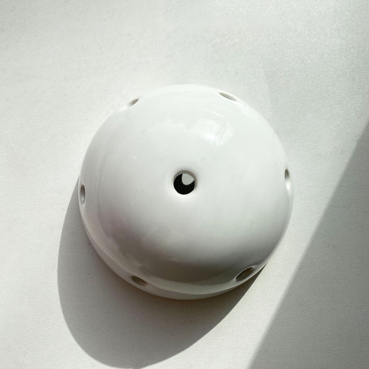 Multi-Hole Porcelain Ceiling Rose Surface Mounting Vintage Loft Retro Cottage Ceramic White