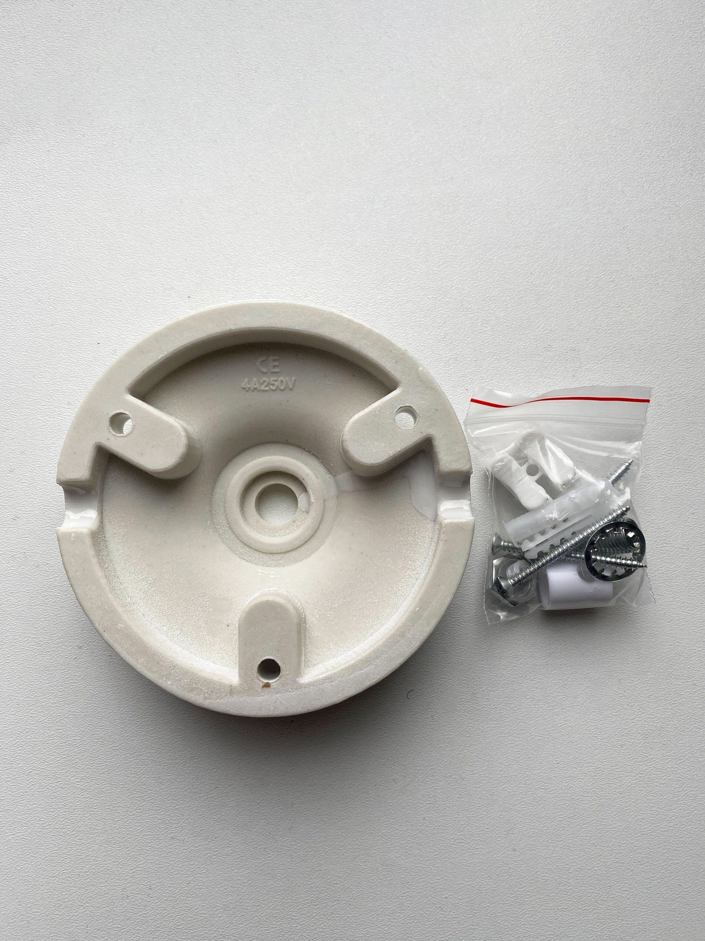 Ceiling Rose Big Cone Shape Porcelain Surface Mounting Vintage Loft Retro Cottage Ceramic White