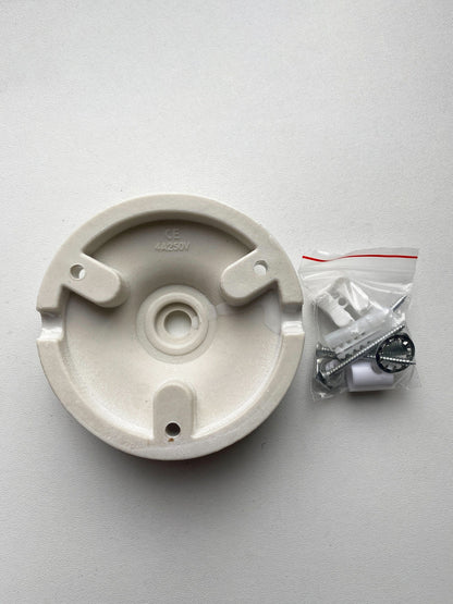 Ceiling Rose Big Cone Shape Porcelain Surface Mounting Vintage Loft Retro Cottage Ceramic White