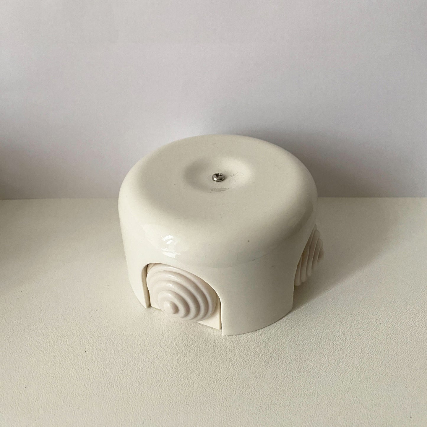 Porcelain Junction Box Loft Retro Vintage Cottage Ceramic Surface Mounting White