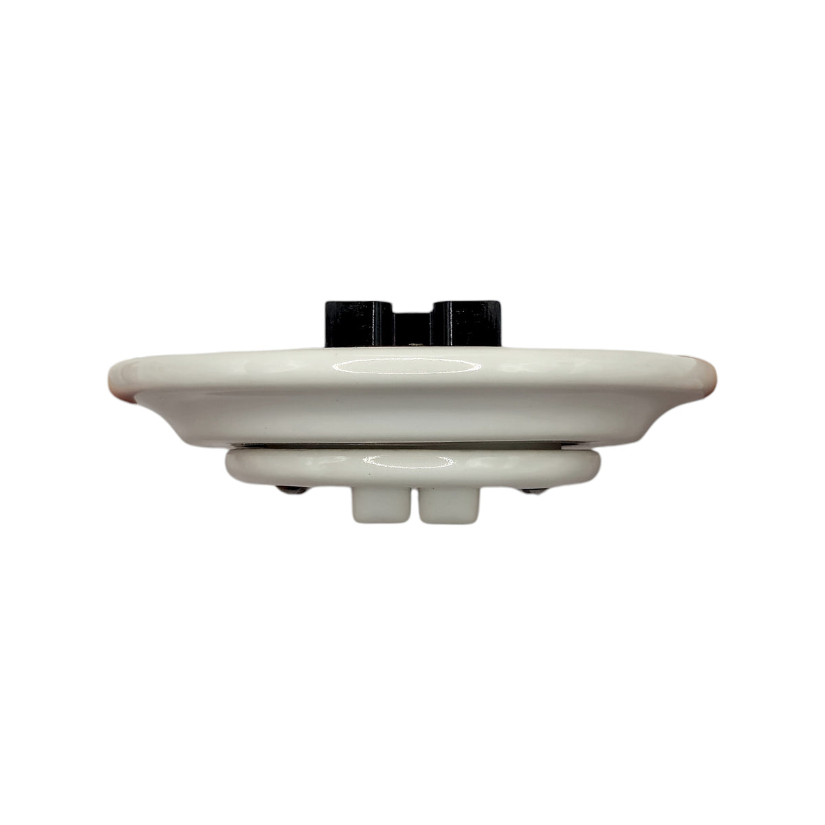 Flush Mount 2-Gang Rocker Roller Shutter Switch - White Porcelain