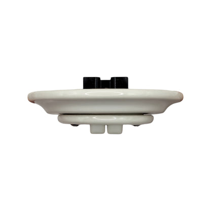 Flush Mount 2-Gang Rocker Roller Shutter Switch - White Porcelain