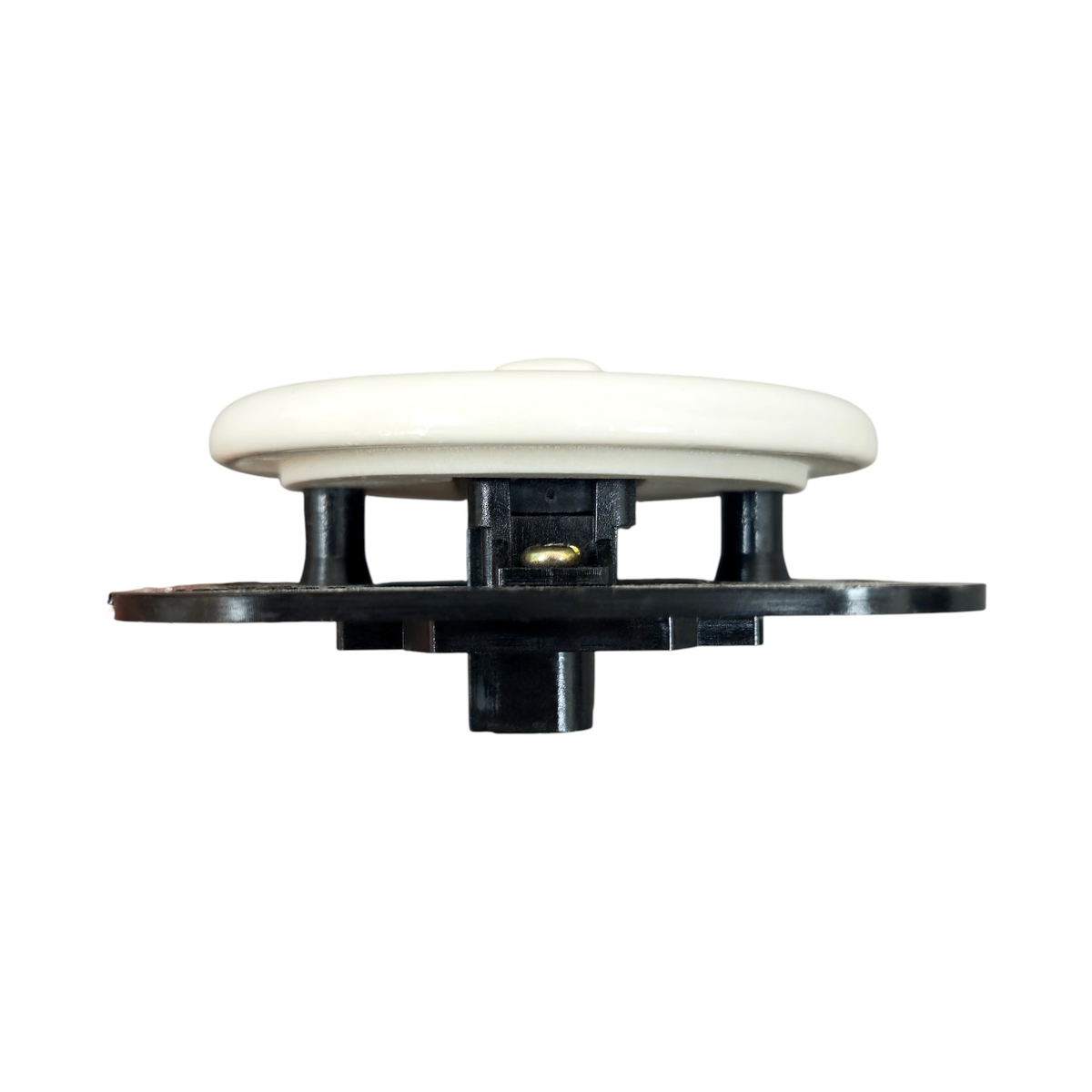 Flush Mount 1-Gang 2-Way Momentary Push Button Light Switch Insert - Single in White Porcelain