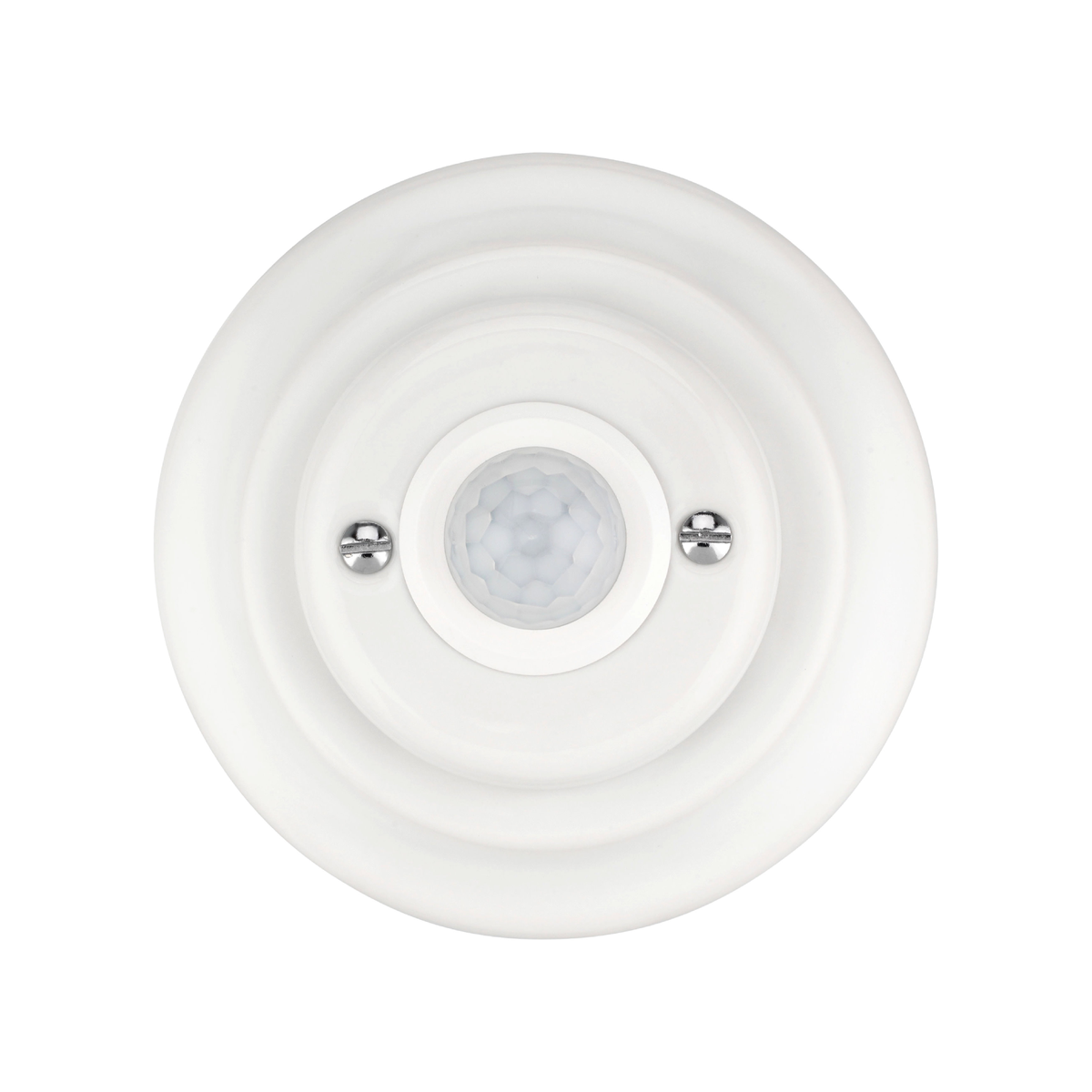 Flush Mount Motion Sensor – White Porcelain