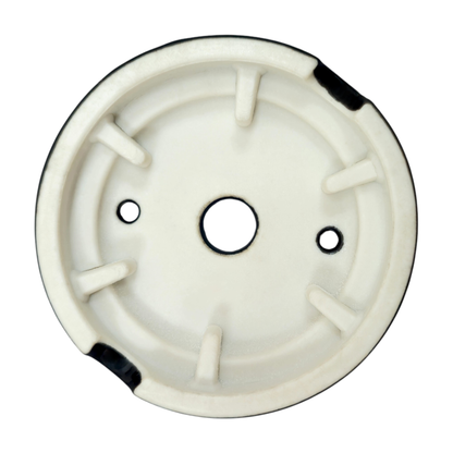 black porcelain flat ceiling rose 70x25mm, back