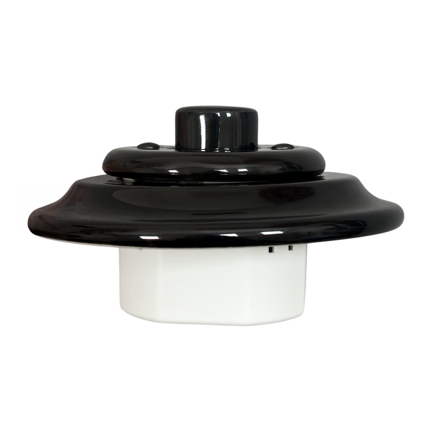 Retro Loft Style Dimmer Light Switch Industrial Flushed-Mounting Vintage Cottage Ceramic Black
