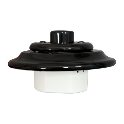 Retro Loft Style Dimmer Light Switch Industrial Flushed-Mounting Vintage Cottage Ceramic Black
