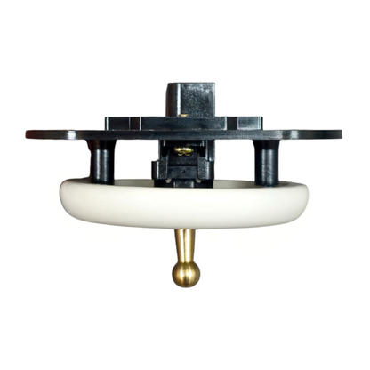 white porcelain 1gang2way toggle switch insert, flush-mount, side