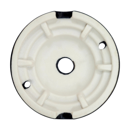 black porcelain lined ceiling rose 70x20mm, back