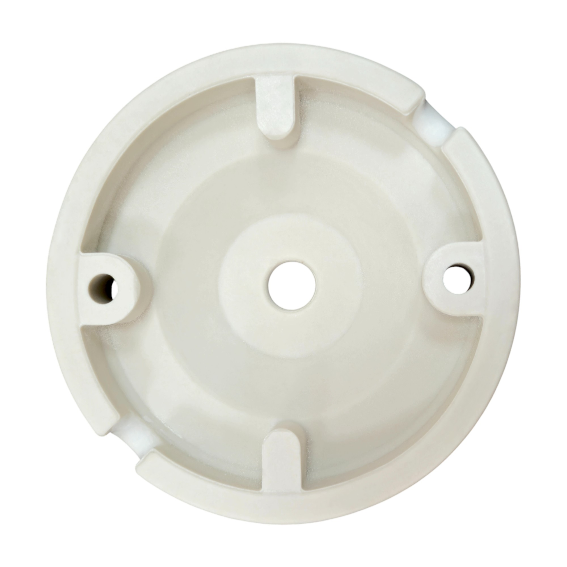 white porcelain big dome ceiling rose 100x28mm, back
