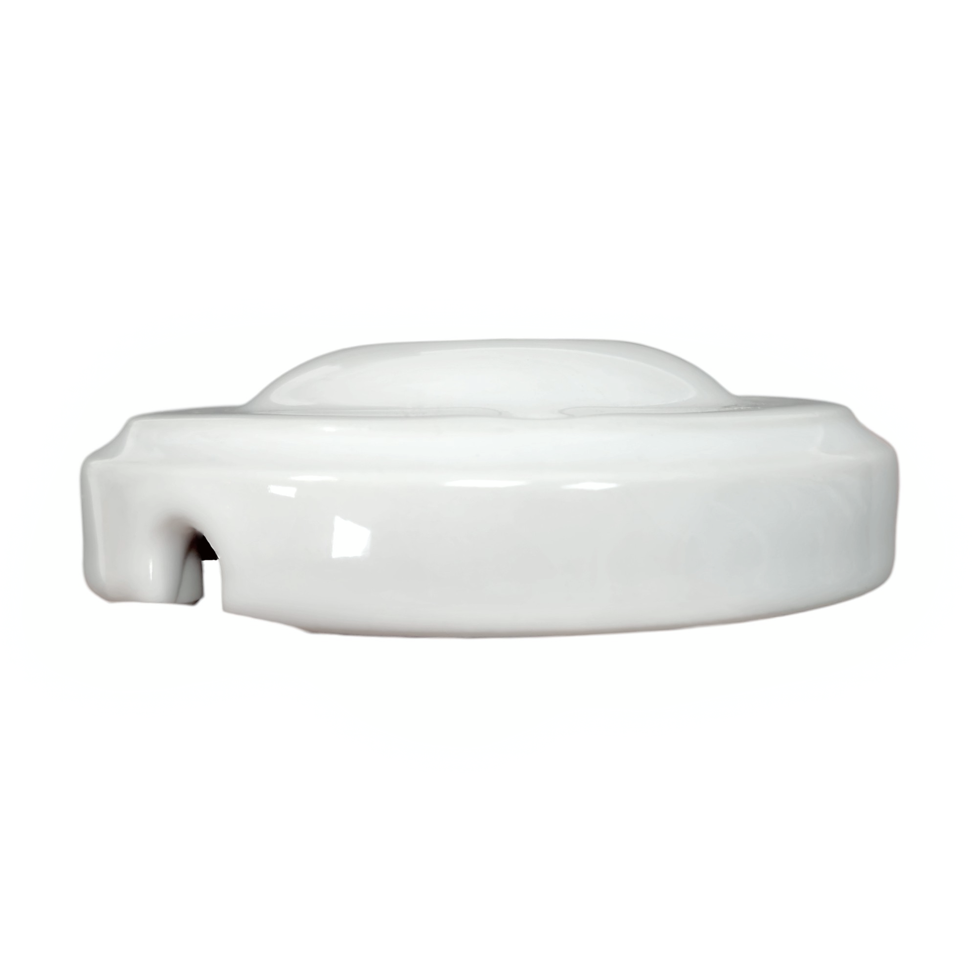 white porcelain big dome ceiling rose 100x28mm, side