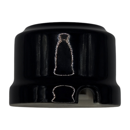 Power Socket Porcelain Loft Retro Electrical French Schuko Surface-Mounting Vintage Cottage Ceramic Black
