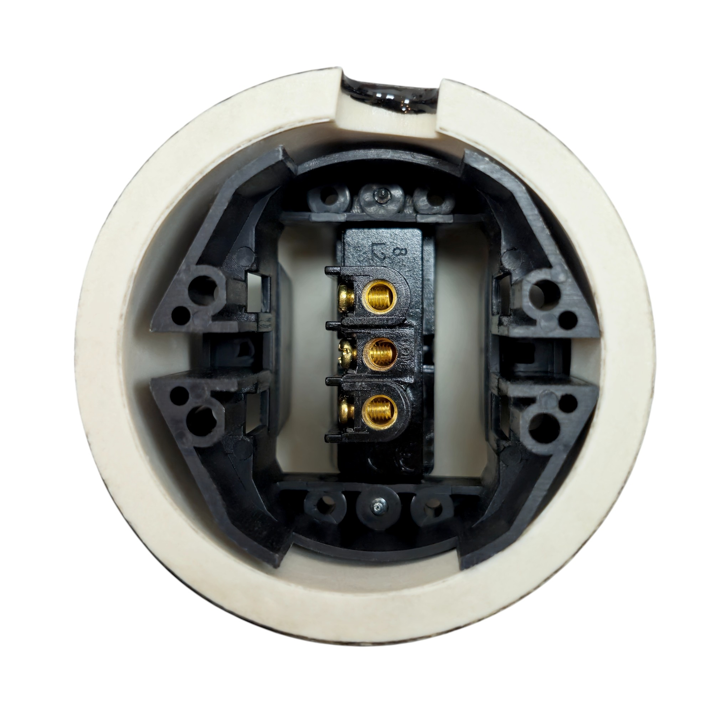 Light Switch Porcelain Loft Retro 1 Gang Two-way Surface-Mounting Vintage Cottage Ceramic Black